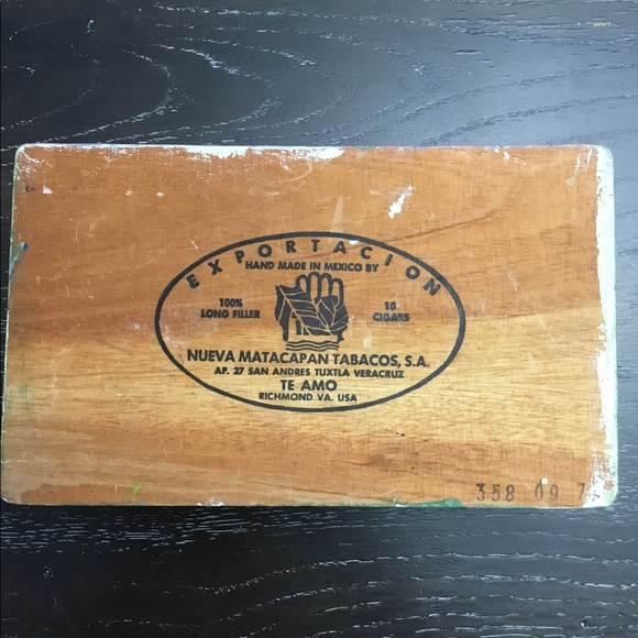 Hand painted cigar box Mexico - Picture 7 of 11